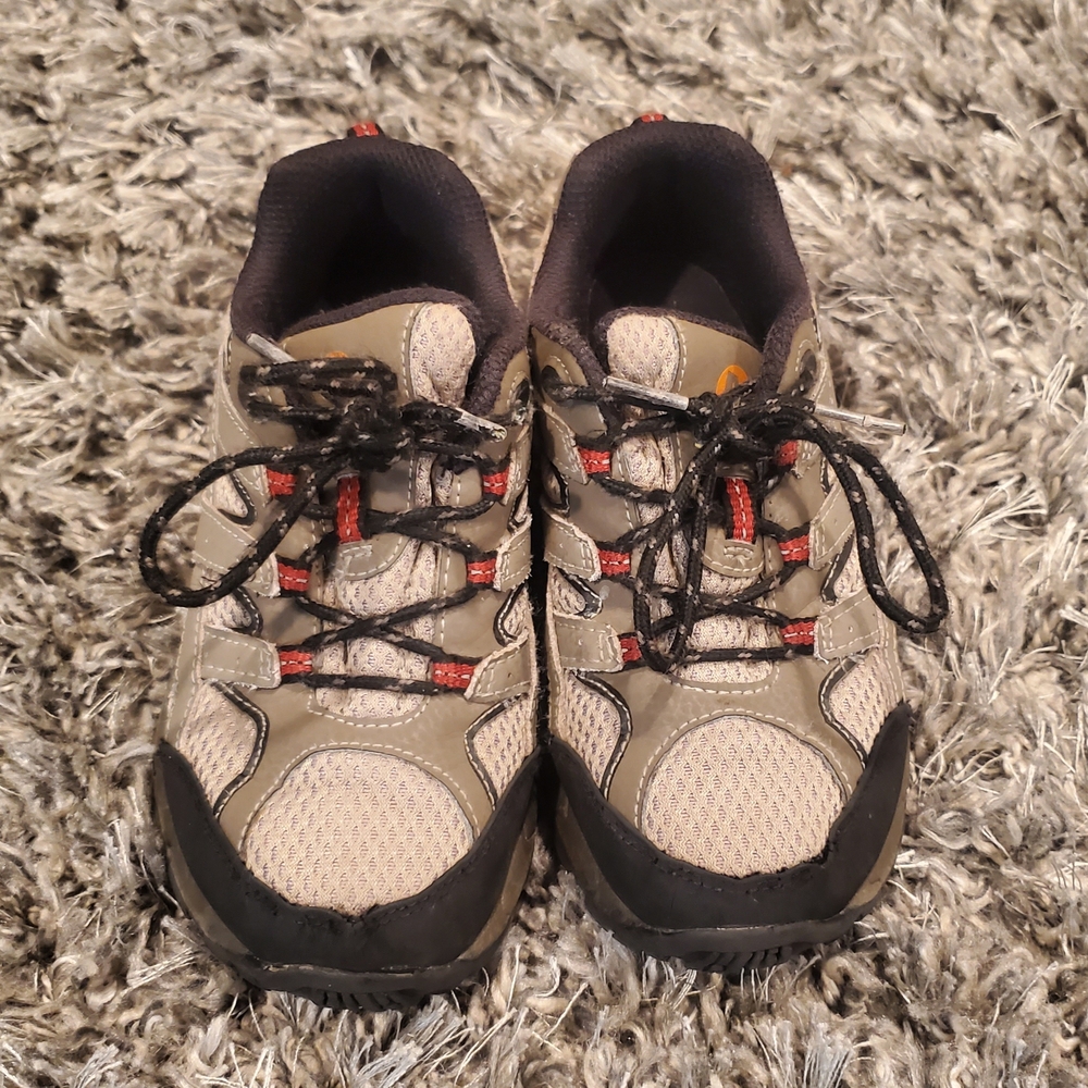 Merrell Moab II Kids Hiking Shoes - Black and Tan